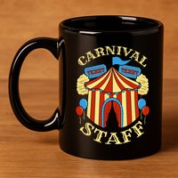 Carnival Staff Circus Event Security Ringmaster Lover Gift 11oz C Handle Ceramic Mug