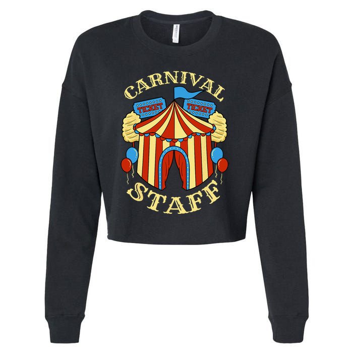 Carnival Staff Circus Event Security Ringmaster Lover Gift Cropped Pullover Crew