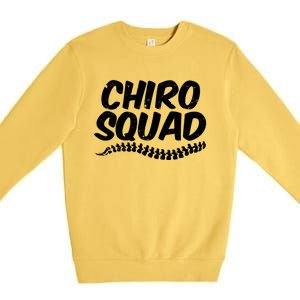 Chiro Squad Chiropractic Funny Chiropractor Novelty Humor Cool Gift Premium Crewneck Sweatshirt