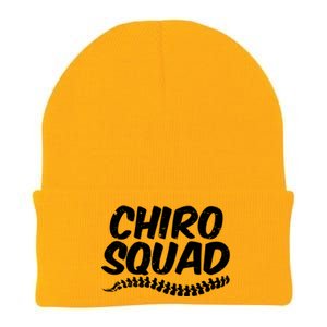 Chiro Squad Chiropractic Funny Chiropractor Novelty Humor Cool Gift Knit Cap Winter Beanie