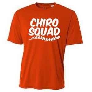 Chiro Squad Chiropractic Funny Chiropractor Novelty Humor Cool Gift Cooling Performance Crew T-Shirt