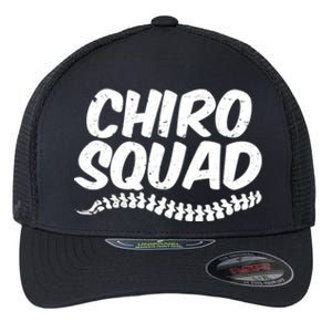 Chiro Squad Chiropractic Funny Chiropractor Novelty Humor Cool Gift Flexfit Unipanel Trucker Cap