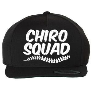 Chiro Squad Chiropractic Funny Chiropractor Novelty Humor Cool Gift Wool Snapback Cap