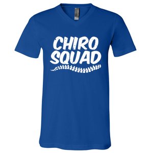 Chiro Squad Chiropractic Funny Chiropractor Novelty Humor Cool Gift V-Neck T-Shirt