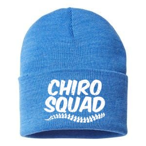 Chiro Squad Chiropractic Funny Chiropractor Novelty Humor Cool Gift Sustainable Knit Beanie