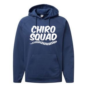 Chiro Squad Chiropractic Funny Chiropractor Novelty Humor Cool Gift Performance Fleece Hoodie