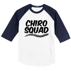 Chiro Squad Chiropractic Funny Chiropractor Novelty Humor Cool Gift Baseball Sleeve Shirt