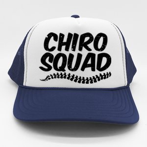 Chiro Squad Chiropractic Funny Chiropractor Novelty Humor Cool Gift Trucker Hat