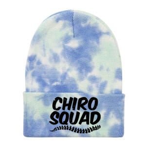 Chiro Squad Chiropractic Funny Chiropractor Novelty Humor Cool Gift Tie Dye 12in Knit Beanie