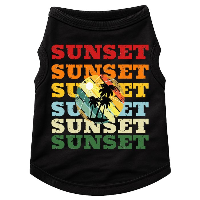 Cool Summer Casual Graphic Tee Retro Summer Doggie Tank