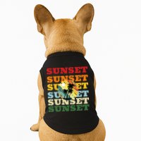 Cool Summer Casual Graphic Tee Retro Summer Doggie Tank