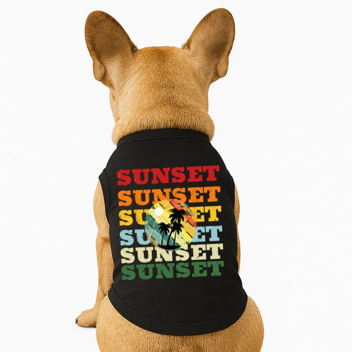 Cool Summer Casual Graphic Tee Retro Summer Doggie Tank