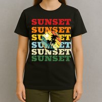 Cool Summer Casual Graphic Tee Retro Summer T-Shirt