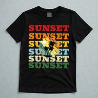 Cool Summer Casual Graphic Tee Retro Summer T-Shirt