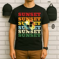Cool Summer Casual Graphic Tee Retro Summer T-Shirt