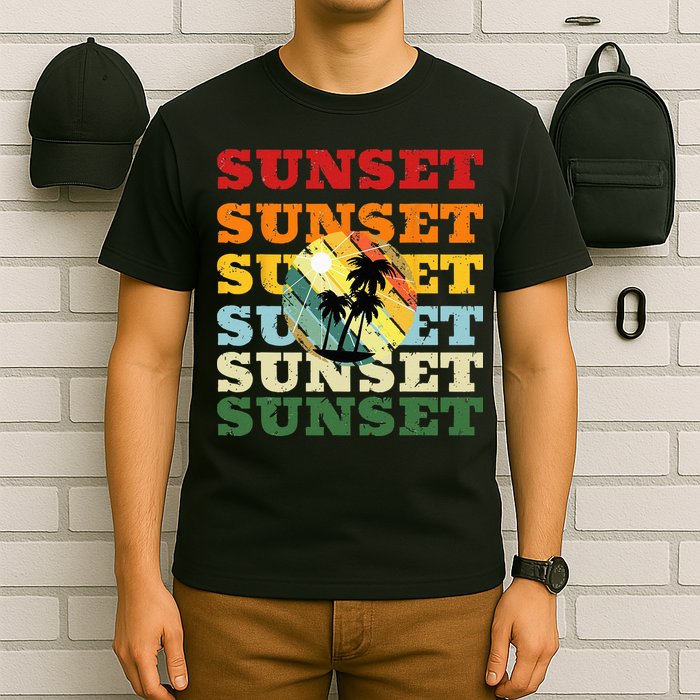Cool Summer Casual Graphic Tee Retro Summer T-Shirt