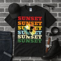 Cool Summer Casual Graphic Tee Retro Summer Tall T-Shirt