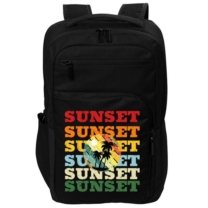 Cool Summer Casual Graphic Tee Retro Summer Impact Tech Backpack