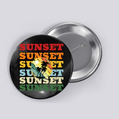 Cool Summer Casual Graphic Tee Retro Summer Button