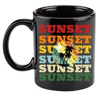 Cool Summer Casual Graphic Tee Retro Summer 11oz C Handle Ceramic Mug