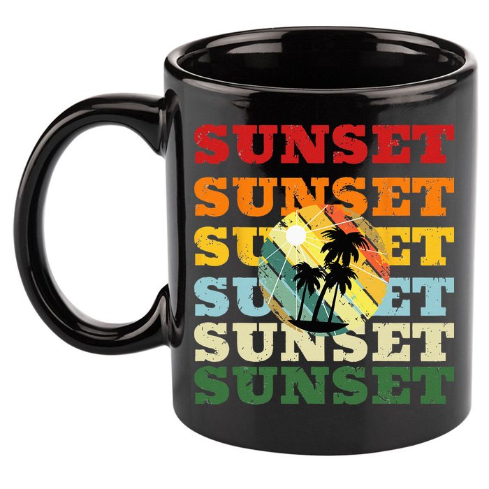 Cool Summer Casual Graphic Tee Retro Summer 11oz C Handle Ceramic Mug