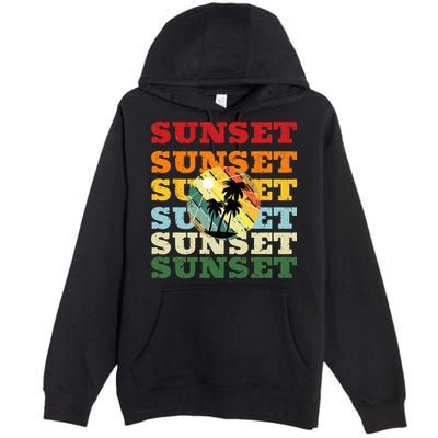 Cool Summer Casual Graphic Tee Retro Summer Premium Pullover Hoodie