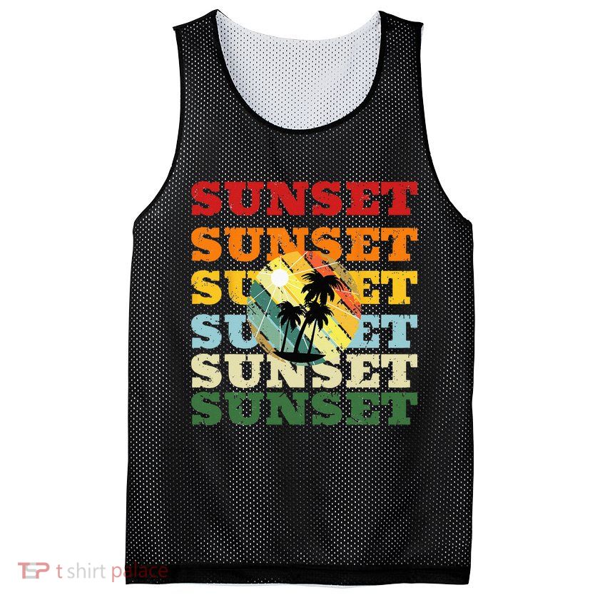 Cool Summer Casual Graphic Tee Retro Summer Mesh Reversible Basketball Jersey Tank