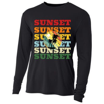 Cool Summer Casual Graphic Tee Retro Summer Cooling Performance Long Sleeve Crew