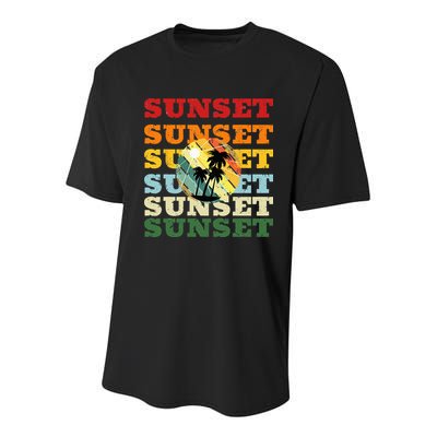 Cool Summer Casual Graphic Tee Retro Summer Youth Performance Sprint T-Shirt