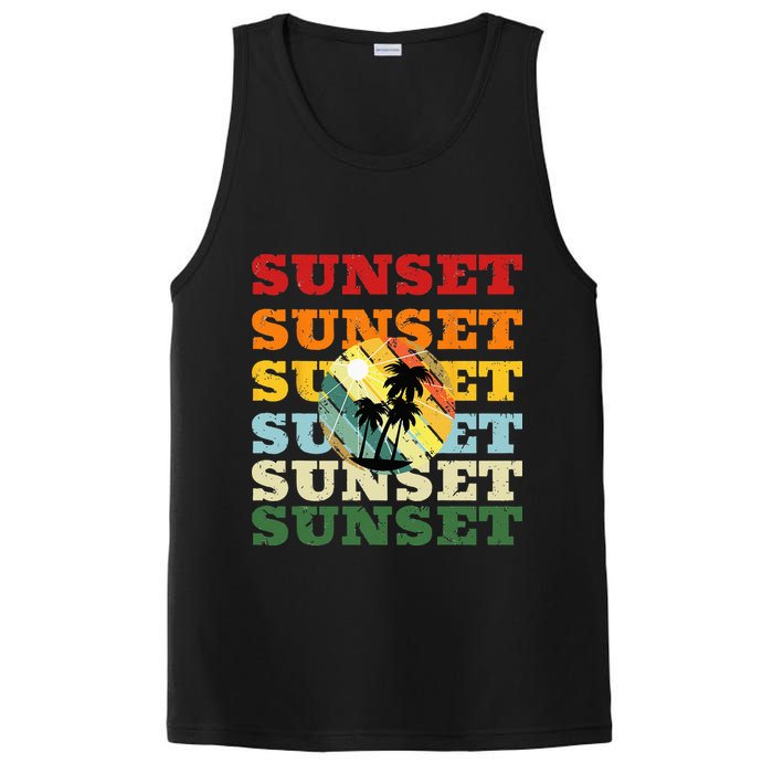 Cool Summer Casual Graphic Tee Retro Summer PosiCharge Competitor Tank