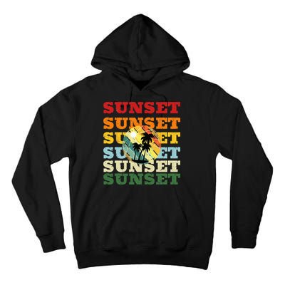 Cool Summer Casual Graphic Tee Retro Summer Tall Hoodie