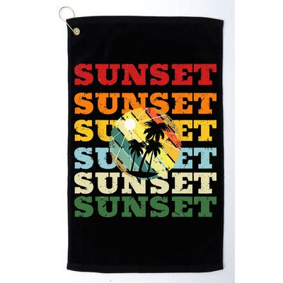 Cool Summer Casual Graphic Tee Retro Summer Golf Towel