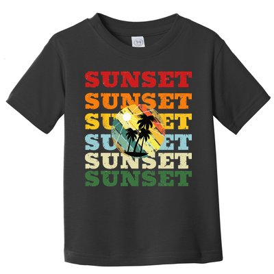 Cool Summer Casual Graphic Tee Retro Summer Toddler T-Shirt