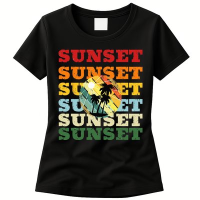 Cool Summer Casual Graphic Tee Retro Summer Womens T-Shirt