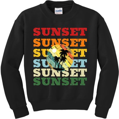 Cool Summer Casual Graphic Tee Retro Summer Kids Sweatshirt