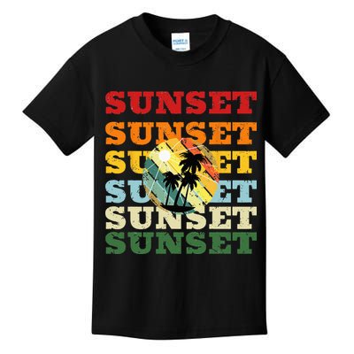 Cool Summer Casual Graphic Tee Retro Summer Kids T-Shirt