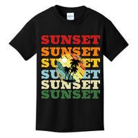 Cool Summer Casual Graphic Tee Retro Summer Kids T-Shirt