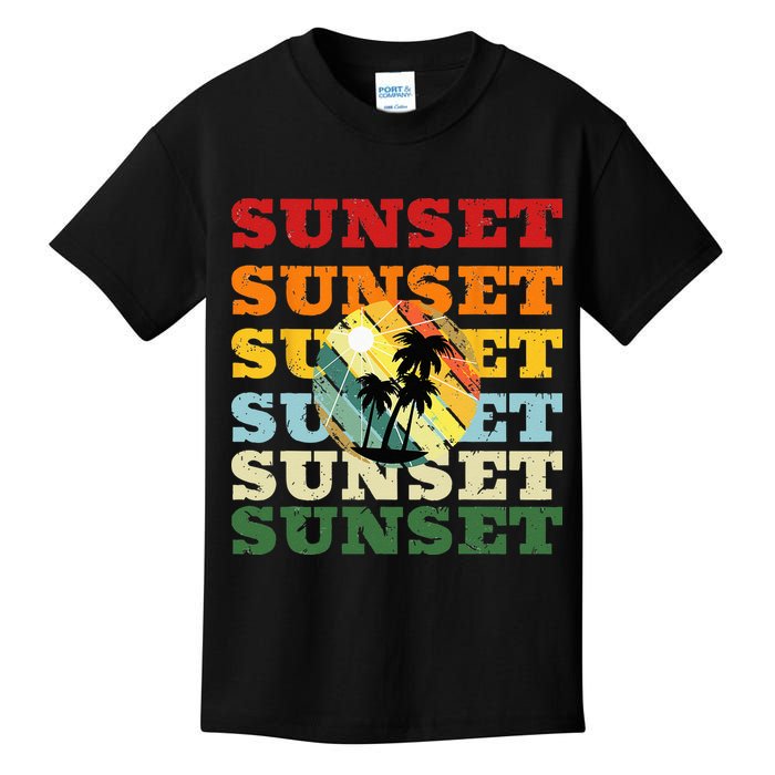 Cool Summer Casual Graphic Tee Retro Summer Kids T-Shirt