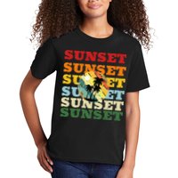 Cool Summer Casual Graphic Tee Retro Summer Kids T-Shirt