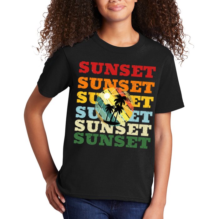 Cool Summer Casual Graphic Tee Retro Summer Kids T-Shirt