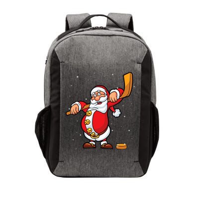 Christmas Santa Claus Ice Hockey Gifts Boys Teens Vector Backpack