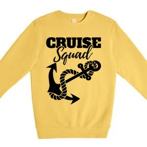 Cruise Squad Cruise Ship For Family Friends Cool Gift Premium Crewneck Sweatshirt