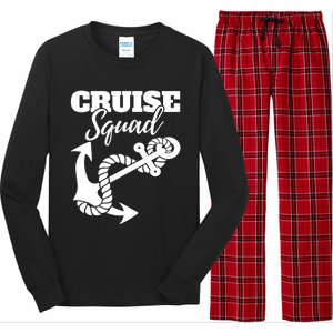 Cruise Squad Cruise Ship For Family Friends Cool Gift Long Sleeve Pajama Set