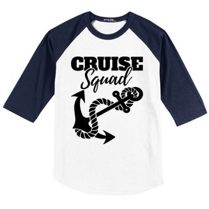 Cruise Squad Cruise Ship For Family Friends Cool Gift Baseball Sleeve Shirt