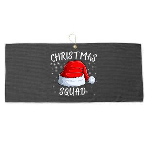 Christmas Squad Christmas Pajama Party Family Group Matching Large Microfiber Waffle Golf Towel