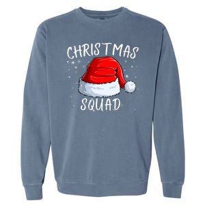 Christmas Squad Christmas Pajama Party Family Group Matching Garment-Dyed Sweatshirt