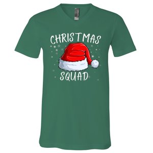 Christmas Squad Christmas Pajama Party Family Group Matching V-Neck T-Shirt