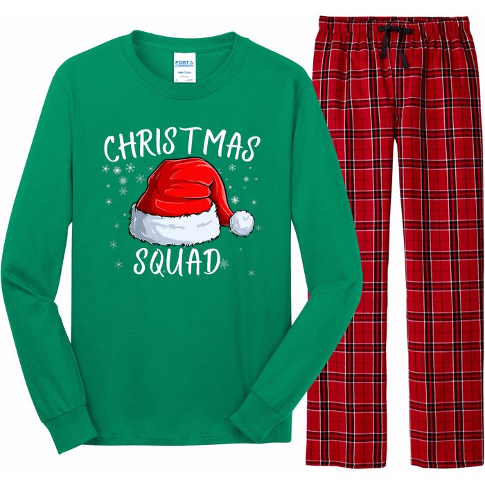 Christmas Squad Christmas Pajama Party Family Group Matching Long Sleeve Pajama Set