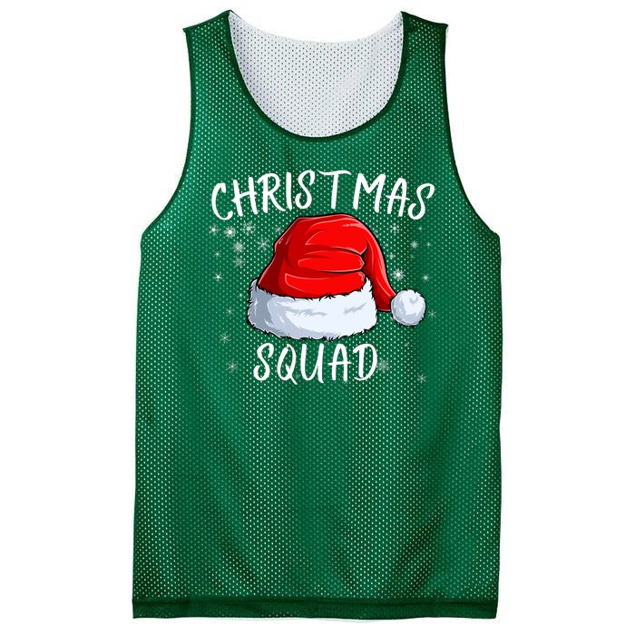 Christmas Squad Christmas Pajama Party Family Group Matching Mesh Reversible Basketball Jersey Tank