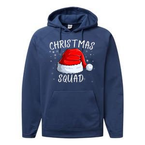 Christmas Squad Christmas Pajama Party Family Group Matching Performance Fleece Hoodie